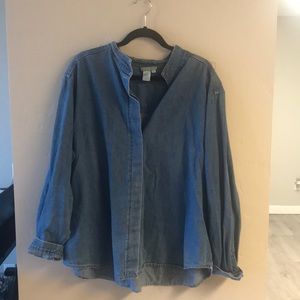 Coldwater Creek Denim Button Down